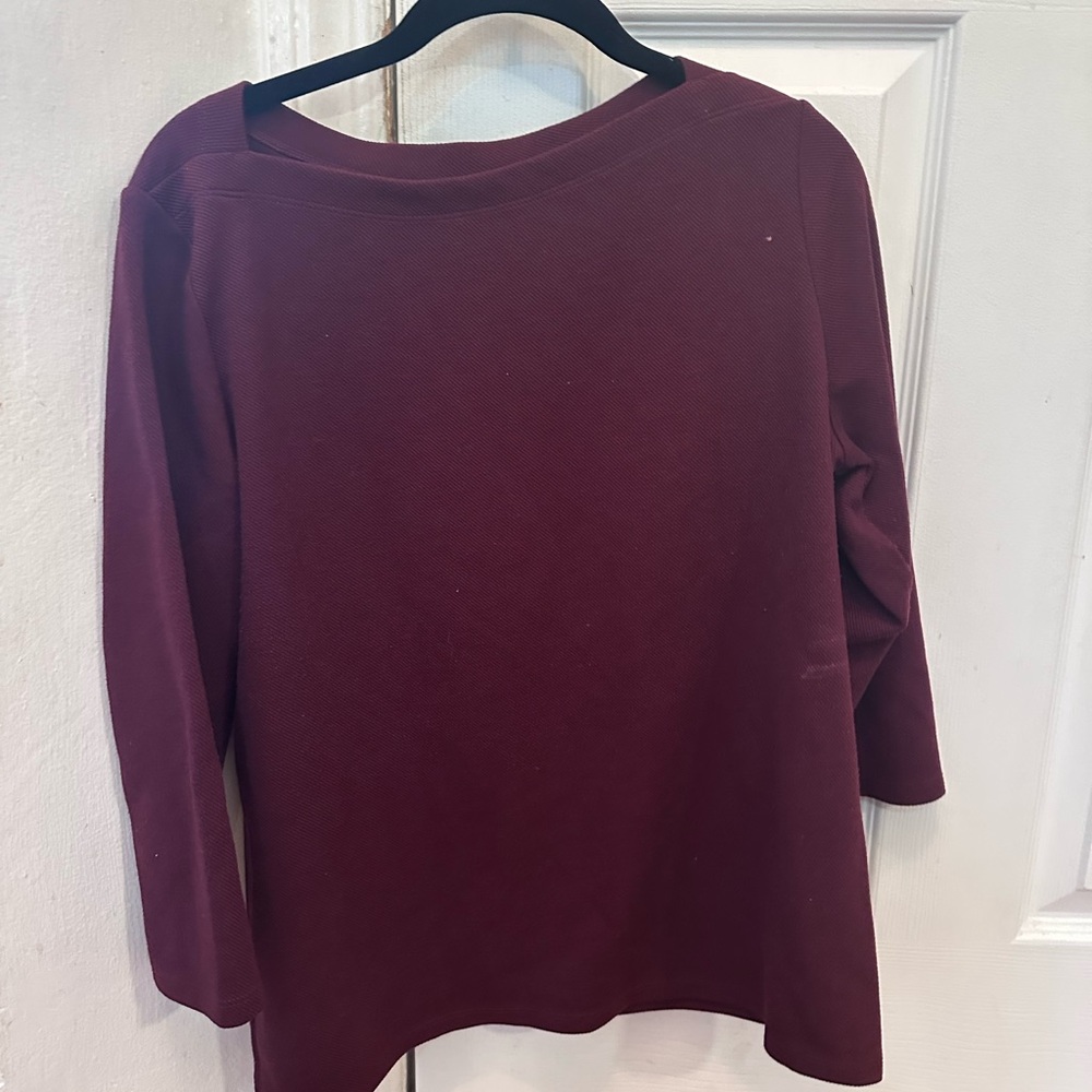 Ann Taylor Rich Burgundy Blouse